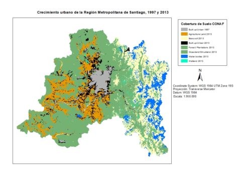 Crecimiento urbano en la Región Metropolitana de Santiago de Chile: un ...